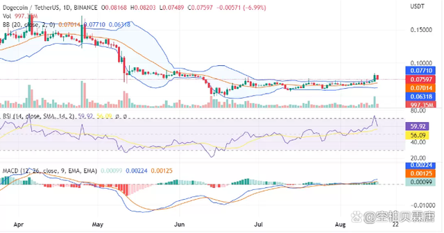 狗狗币实时价格行情走势图，狗狗币最新行情走势图